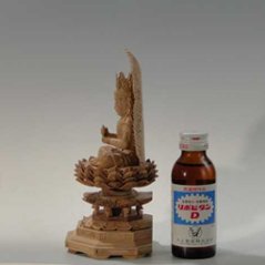 大日如来像 2寸 総白檀画像