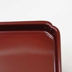 上質プラスチック製 御膳 （朱）6.0寸画像