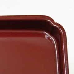 上質プラスチック製 御膳 （朱）6.0寸画像