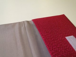 ちりめん数珠入れ 12．エンジ s画像