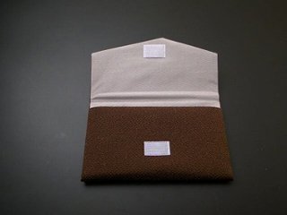 ちりめん数珠入れ 17．濃いこげ茶 s画像