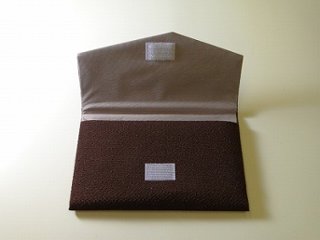 ちりめん数珠入れ 17．濃いこげ茶 s画像