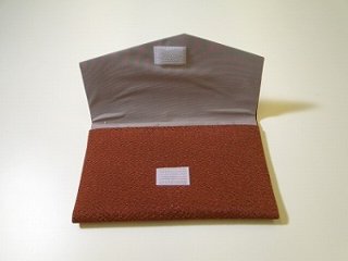 ちりめん数珠入れ 24．茶 s画像
