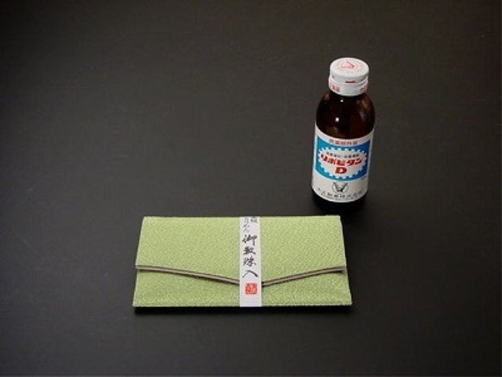 ちりめん数珠入れ 39．苔色 s画像