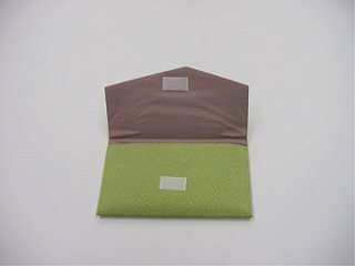 ちりめん数珠入れ 39．苔色 s画像