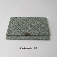 古渡り緞子 数珠袋（数珠入れ）5番 菱鳳凰・柳画像