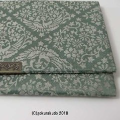 古渡り緞子 数珠袋（数珠入れ）5番 菱鳳凰・柳画像
