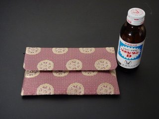 数珠入れ 龍村錦 チャック付き 7.糸屋輪宝手（朱） s画像
