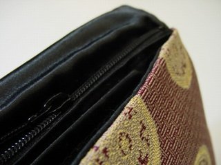 数珠入れ 龍村錦 チャック付き 7.糸屋輪宝手（朱） s画像