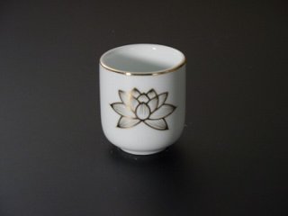 湯飲み・茶湯器／蓮絵柄1.6寸の画像