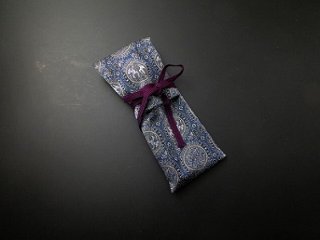 錫杖袋（錫杖入れ） 青系正倉院柄（短寸柄用ミニサイズ）  sの画像