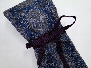 錫杖袋（錫杖入れ） 青系正倉院柄（短寸柄用ミニサイズ）  s画像
