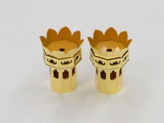 プラスチック製供華（けそく・くげ）　8角５方金　2．5寸 sの画像