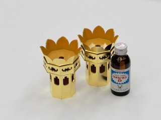 プラスチック製供華（けそく・くげ）　8角５方金　2．5寸 s画像