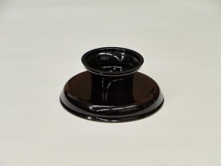 供物台 プラスチック製 丸型 溜色 4寸　ｓ画像