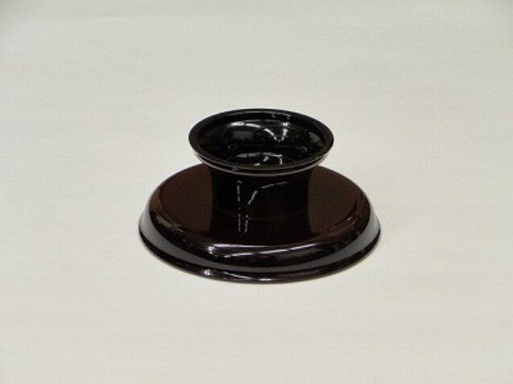 供物台 プラスチック製 丸型 溜色 4寸　ｓ画像