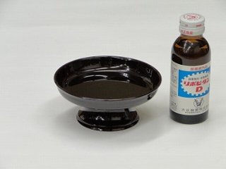 供物台 プラスチック製 丸型 溜色 4寸　ｓ画像