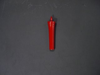 常立て（朱塗の木蝋燭）　2.5寸（上品）の画像