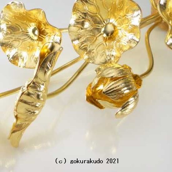 常花・蓮の花/真鍮製 本金メッキ 5号 7本立画像