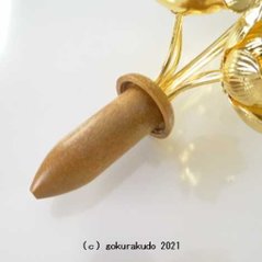 常花・蓮の花/真鍮製 本金メッキ 5号 7本立画像