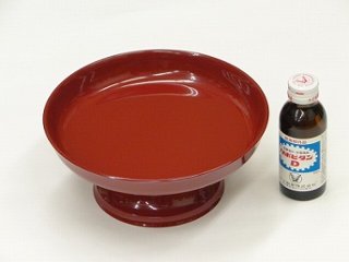 供物台 プラスチック製 丸型 朱色 7寸画像