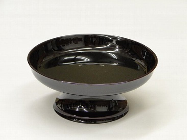 供物台 プラスチック製 丸型 溜色 7寸画像