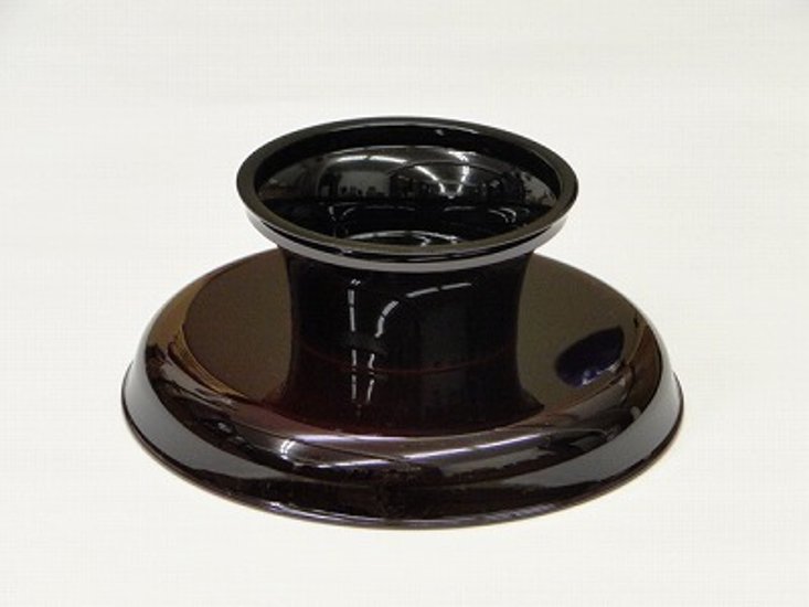 供物台 プラスチック製 丸型 溜色 7寸画像