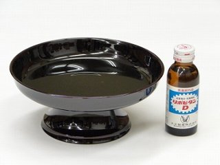 供物台 プラスチック製 丸型 溜色 7寸画像