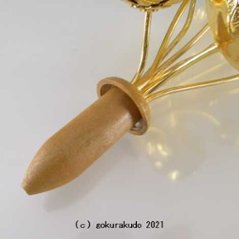 常花・蓮の花/真鍮製 本金メッキ 6号 9本立画像