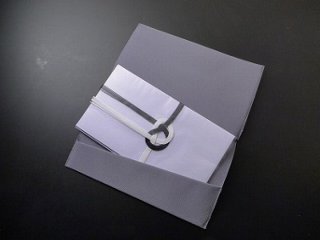 (つづれ織り)金封ふくさ 菊花 グレー 画像