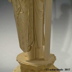 仏像 地蔵菩薩 5寸 総柘植画像