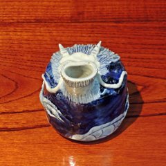 有田焼　童工房　龍　一輪挿し画像
