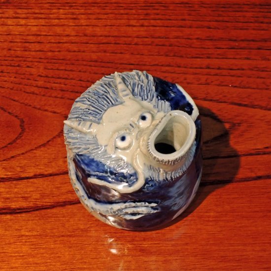 有田焼　童工房　龍　一輪挿し画像