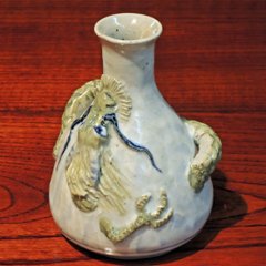 有田焼　童工房　龍　一輪挿し画像