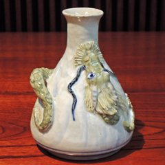 有田焼　童工房　龍　一輪挿し画像