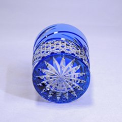 KAGAMI　江戸切子ロックグラス〈舞〉青　280㎖画像