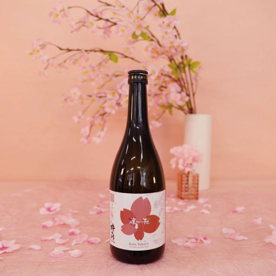 さくらなび 【啓翁桜×杵の川の春　日本酒（大吟醸）】 セット画像