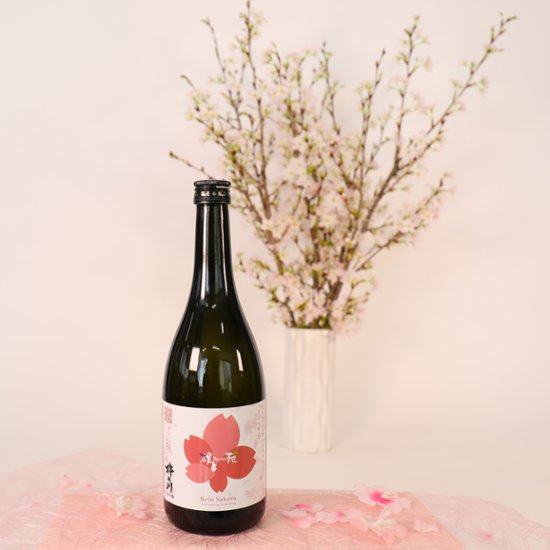 さくらなび 【啓翁桜×杵の川の春　日本酒（大吟醸）】 セット画像