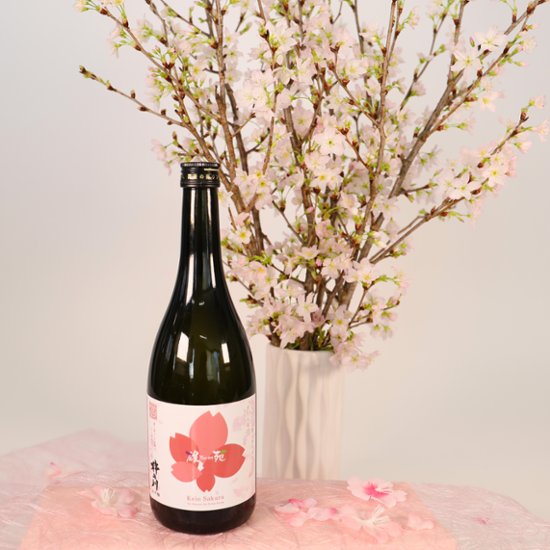 さくらなび 【啓翁桜×杵の川の春　日本酒（大吟醸）】 セット画像