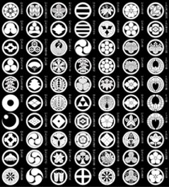 【男性・女性・子ども用】 アイロン定着 貼り紋【ポリエステル】＜がっちりアイロン定着タイプ＞ 6枚入り ※家紋指定できます。画像