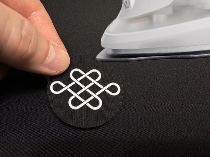 【男性・女性・子ども用】 アイロン定着 貼り紋【ポリエステル】＜がっちりアイロン定着タイプ＞ 6枚入り ※家紋指定できます。画像