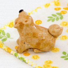 豆屋　箸置き（柴犬　おすわり　右向き）画像