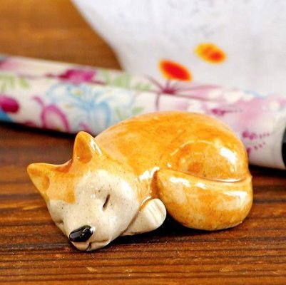 豆屋　箸置き（柴犬　まるまり）の画像