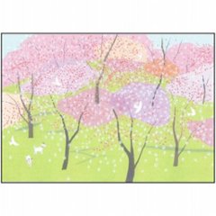 ひらいみも ポストカード（彩り桜）の画像