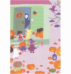 ひらいみも ポストカード（ハロウィン：子供たち）の画像