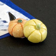 豆屋　箸置き（ハロウィン　カボチャ　ペア）画像