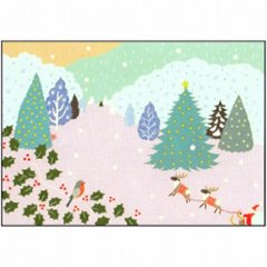 ひらいみも ポストカード（子ブタとサンタが行く）の画像