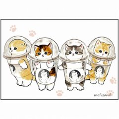 mofusand　ポストカード（フラペチーノにゃん）の画像