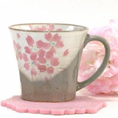 粉引マグカップ（桜）画像