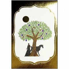 西淑 ポストカード（tree/gold）の画像